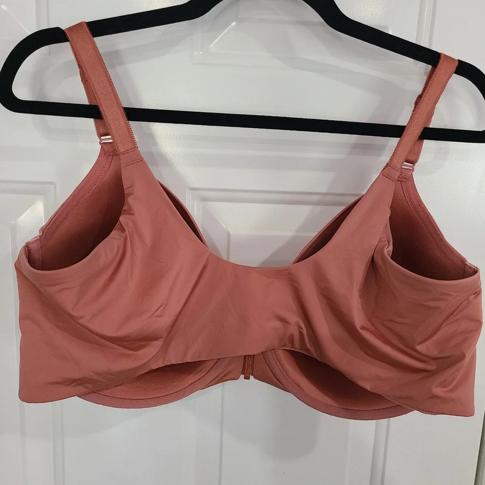 Torrid Perfect T Front-Close‎ Lightly Lined Bra 40DDD Rose Pink Underwire